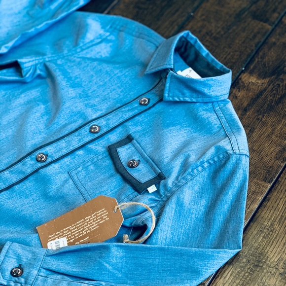 NWT Fore!! Axel & Hudson Boys’ Button-Down Shirt - Picture 2 of 8